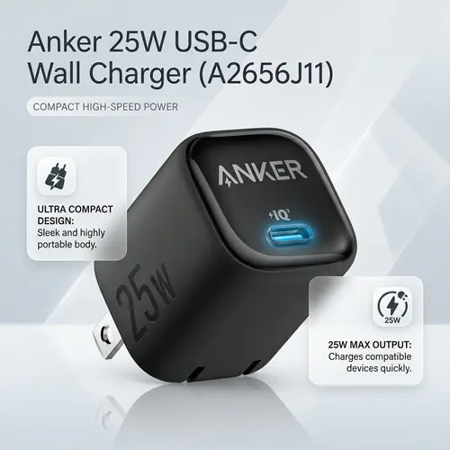 Anker 25W USB-C Wall Charger (A2656J11)