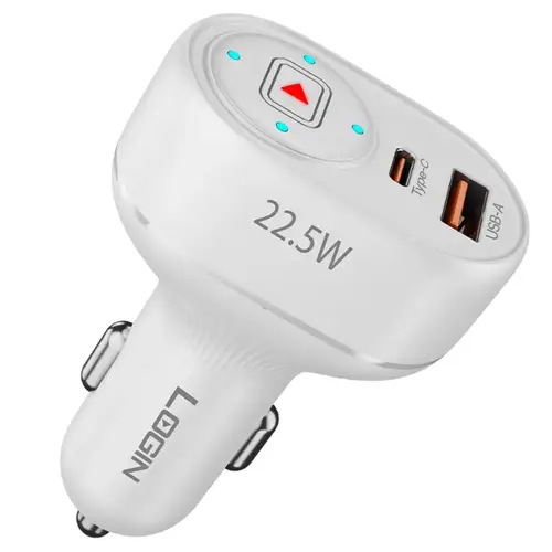 Login L-600 PD 22.5W Car Charger With Micro Cable