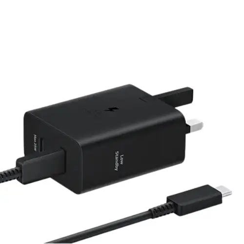 Samsung 50W 3 Pin Power Adapter Duo With Type-C to Type-C Cable