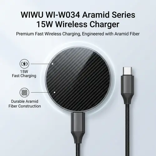 WIWU WI-W034 Aramid Series 15W Wireless Charger